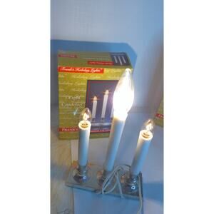 Vintage Franks Holiday Lights Candolier READ